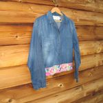 Jen's Pirate Booty Jen’s Pirate Booty Chambray Top Shacket Photo 2