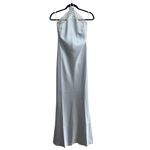 Majorelle NEW NWT Libbie Halter Lace Trim Maxi Gown In Light Blue Photo 2