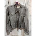 Ashley by 26 International Ashley Utility Collection Gray Military Style Jacket Women's Medium Utility Photo 1