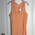 White Crow Buckle Peach Sleeveless Tank Top Photo 0