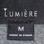 Lumiere Faux Leather White & Gray Shirt Dress Size M Photo 3