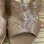 Jack Rogers  Sophia Oak leather wedges sandals slip on brown sz 9.5M‎ Photo 4