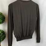 Lafayette 148  Brown Long Sleeve Chiffon & Knit Button Up Cardigan Sweater P Photo 1