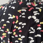 Maaji Black Multicolor Mini Dress Size Large Dreamer Black Opal Tunic 3/4 Sleeve Photo 6