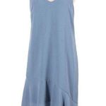 Lush Clothing Lush Women's Size XS Asymmetrical Ruffle Hem Sleeveless Dress in Slate Blue NWT Photo 0