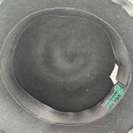 Galliano Sorbatti‎ Wool Cloche Hat Black Bow Accent Made In Italy Photo 6