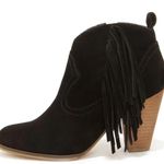 Steve Madden black boots suede fringe size 7 new in box Photo 2