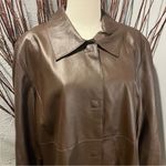 🌸VINTAGE CENTIGRADE 100% BROWN LEATHER JACKET SIZE LARGE🌸 Photo 1