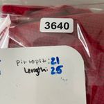 ANDRÉE BY UNIT Red V Neck Knit Sweater Balloon Sleeve Women's Size L Size L Photo 6