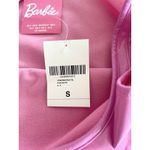 Forever 21 Barbie Bodysuit Small Pink Wet Look Logo Cosplay Halloween Barbiecore Photo 7