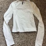 H&M White Square Neck Long Sleeve Photo 0