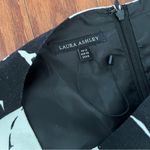 Laura Ashley Women's  white/black floral sleeveless linen dress Photo 5