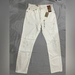 Levi's women's 501 original fit jeans, (new) white destructed, 26 regular Photo 2