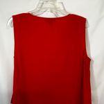 Ellos Plus Size 16 Dress Shift Faux Wrap Red‎ Mini Sleeveless Career Formal 280 Red Photo 6