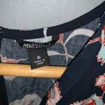 J.Crew  mercantile navy floral ruffle wrap dress Photo 7