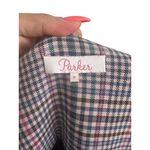 Parker  Plaid Side Button Blazer Dress Size 8 Photo 2