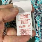 Saint James Atelier Women's Teal & Navy Leaves Jersey Knit Dress Size 6 Photo 7