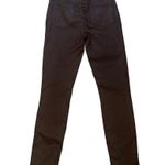 Paige High Rise Edgemont in Black Cherry Silk Coated Jean, Sz 29 Photo 5