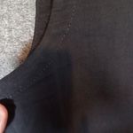 Eileen Fisher  Black Sheath Midi Dress Scoop Neck Linen Blens Easter Church Xs Photo 3