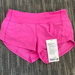 Lululemon Sonic Pink Low rise 2.5 speed up shorts Photo 0