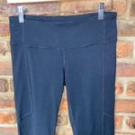 Athleta Mind Over Mat Black Lace-Up Strappy Capri Leggings Women's Size Small Photo 2