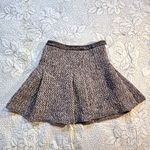 Rag and Bone Kendal Wool Cashmere Blend Pleated Skirt Leather Waist Trim Size 0🧡 Photo 1