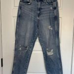 Arizona JUNIORS Highest-Rise Curvy Mom Jeans Distressed Size 9 Light Wash Denim Photo 1