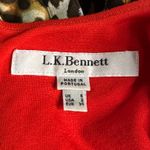 LK Bennett  classic business casual Tomato Red Dr Case fit and flare dress Size 2 Photo 6