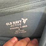 Old Navy Active Dynamic Fleece Cropped Hoodie Teal Size M Breathable Zip Pockets Green Size M Photo 6