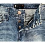 3x1 Revolve Jeans Womens 26 Stella Blue Button Fly Straight Crop Fringe Modern Photo 10