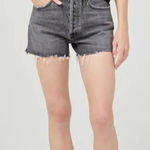 AGOLDE Faded Black Skater Grunge Dee Denim High Rise Shorts Photo 0