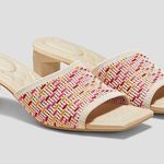 Vivaia Crochet Square Toe Block Heels Photo 0