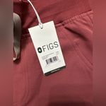 FIGS NWT High Waisted Zamora Jogger Scrub Pants - XXS - Dark Cherry Red Photo 7