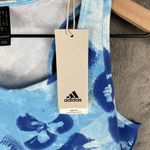 Adidas NWT Racerback Active Dress Womens S Blue Floral Tie Dye Skater Fit Tennis Photo 3