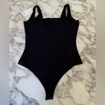 Quince NWT Square Neck Second Skin Black Bodysuit Sz XL Photo 6