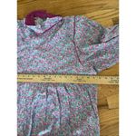 Jane Schaffhausen Belle France 14 Garden Floral Dress S/S Cottagecore Fem Vtg Blue Photo 4