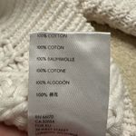 Free People  White Mock Neck Sweater with Balloon Sleeves Photo 6