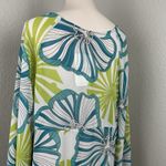 Original Anthony Swimsuit Coverup Faux Wrap Bell Sleeve Blue Green Sheer 70's Size L Photo 4