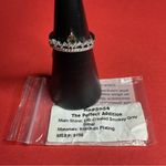 Bomb Party RBP5954 “The Perfect Addition” Lab Created Topaz Rhodium S10 Ring NWT Silver Size 10 Photo 3