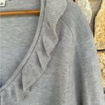 st. john's bay St John’s Bay woman’s ruffled cardigan sweater heather gray size 2X plus size Photo 14