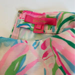 Lilly Pulitzer Faye Skort Croc My World Bright Pink Ruffled Edge Tropical Print Photo 2