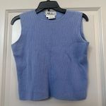 Carlisle  Blue Wool Sleeveless Top Photo 0