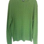 J.Crew Cable Knit Wool/Angora Blend Green Men Sweater Sz L Size L Photo 0