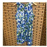 Milly  Blue Floral Dress Size 12 Photo 1