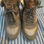 Michael Kors Gold and Tan High-Top Sneakers Photo 9