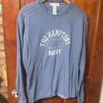 Firstport Blue Long Sleeve The Hampton's Rugby Shirt Photo 0