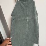 American Eagle Green Corduroy Overall Dress Jumper  Photo 1