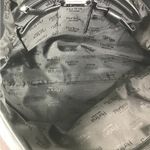 Perlina NEW YORK Leather Tote Shoulder Bag Black Office Business Everyday Travel Photo 9