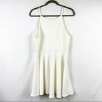 Finn and Clover  Cream Spaghetti Strap Dress with Lace in Medium Photo 3