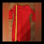 Spence Dress Spence Red midi longsleeves dress. Size medium Photo 13